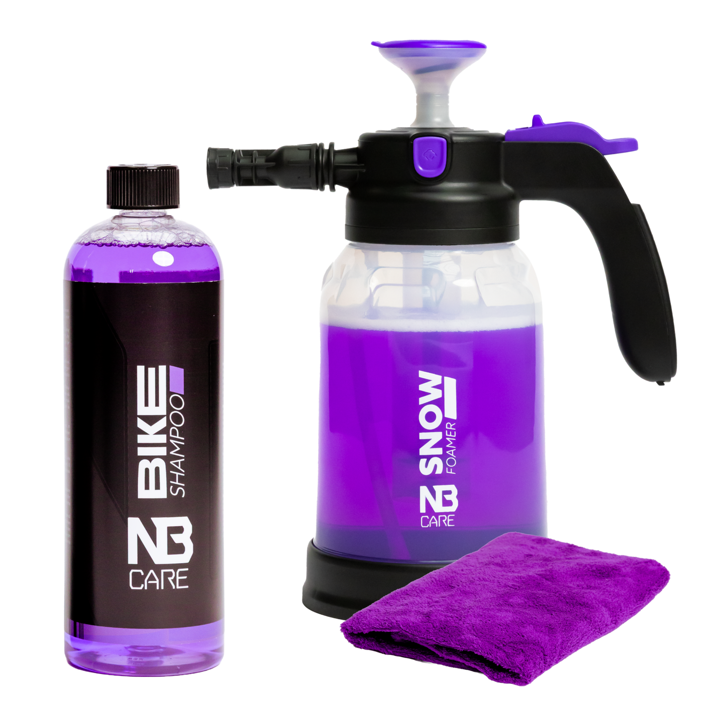 NB Care Snow Foamer v2 + Bike Shampoo 1 Liter + Microvezeldoek